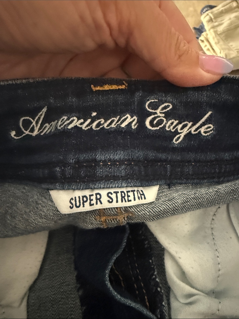 American Eagle Outfitters Dark Indigo Flare Jeans - Picture 2 of 5